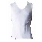 Doron Athlete Line Soft Series V-Neck-Shirt S Size White Mens