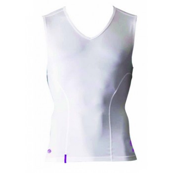 Doron Athlete Line Soft Series V-Neck-Shirt S Size White Mens