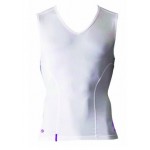 Doron Athlete Line Soft Series V-Neck-Shirt M Size White Mens