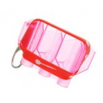 Krystal Flight Case Clear Red