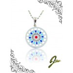 J Sliver Darts Board Pendant Double Blue