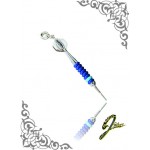 J Sliver Darts In Jewel Pendant Small Double Blue